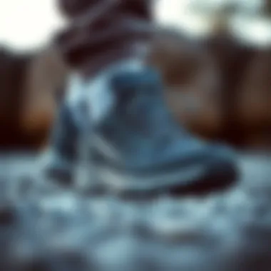 Detailed view of the technical features of Merrell Gore-Tex shoes