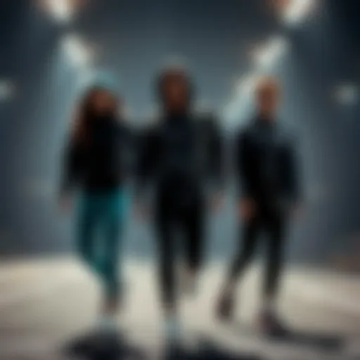 Innovative sportswear design showcasing modern aesthetics