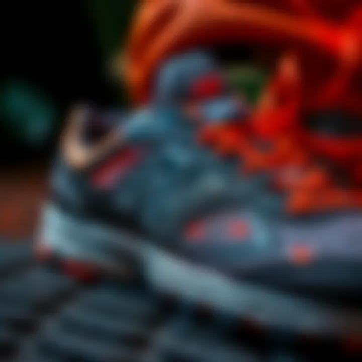 Close-up of innovative technology in New Balance shoes