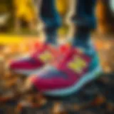 Vibrant New Balance Sneakers Vibrant New Balance sneakers showcasing unique color combinations