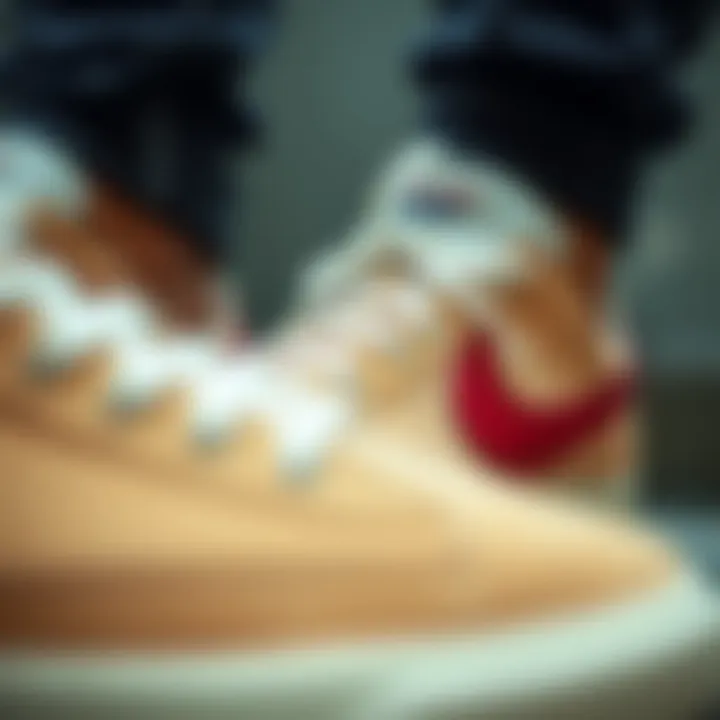 Close-up of the unique design elements of Nike Blazer Low 77 Jumbo