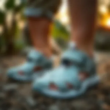 Child enjoying outdoor activities in Nike sandals