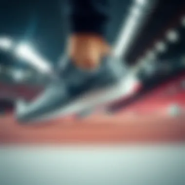 Stylish Nike footwear in action on the track