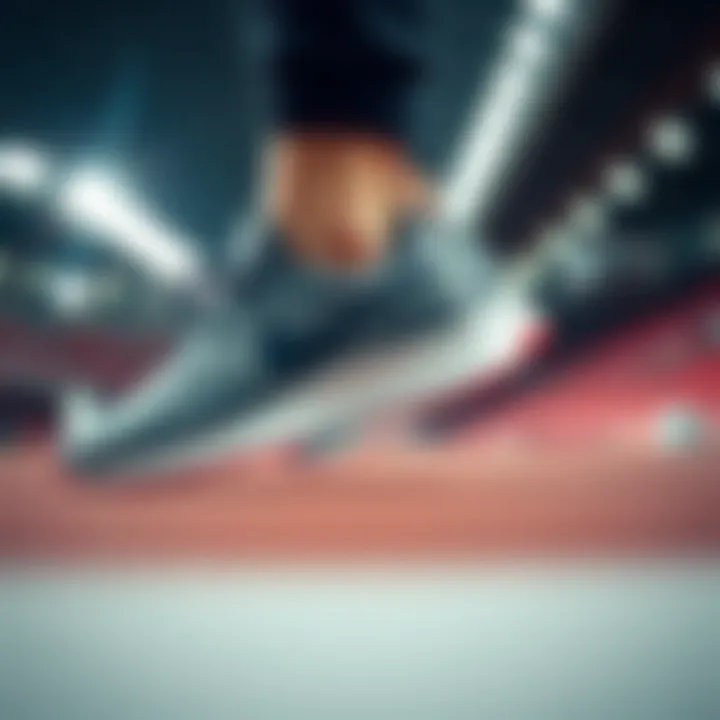 Stylish Nike footwear in action on the track