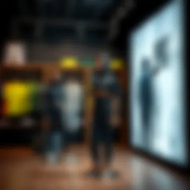 Showcasing Sustainable Sportswear Sustainable sportswear display highlighting Nike's Green collection