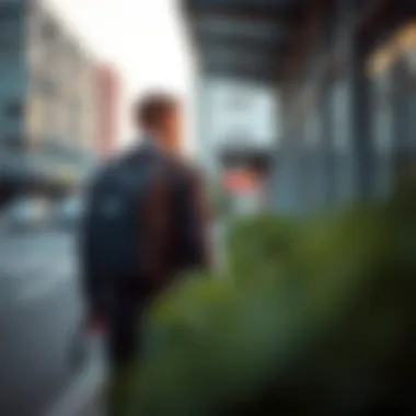 Practical features of Nike navy backpack in urban settings