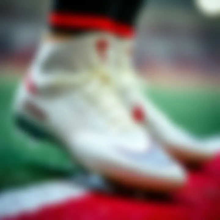 Close-up of the Nike Phantom cleats showcasing their design and features