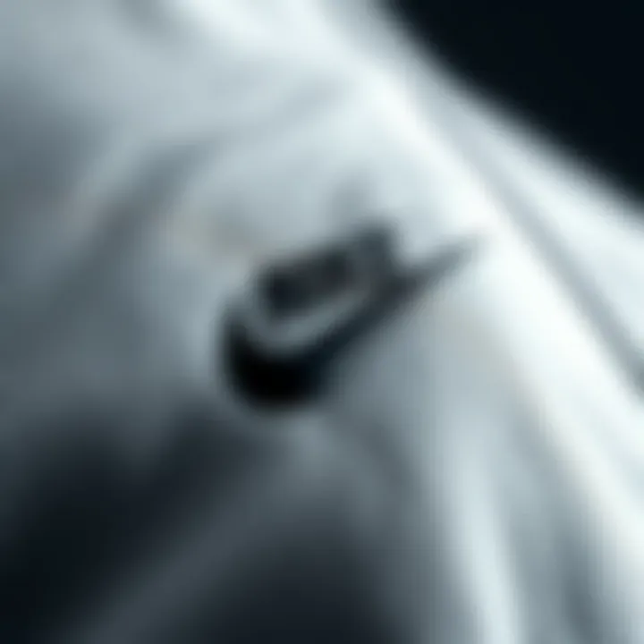 Close-up of Nike Tech Fleece fabric showcasing its texture