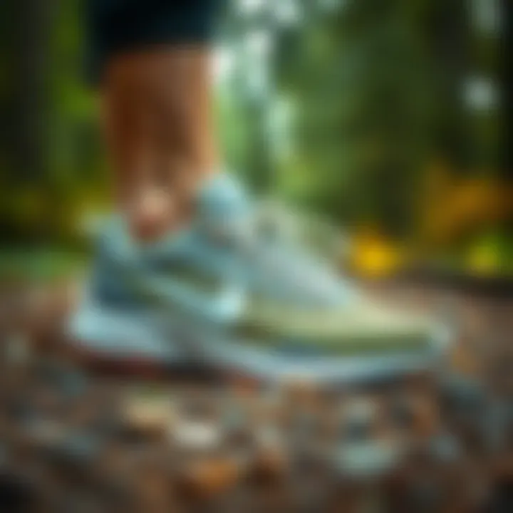 Nike waterproof shoes being worn in an outdoor sports setting