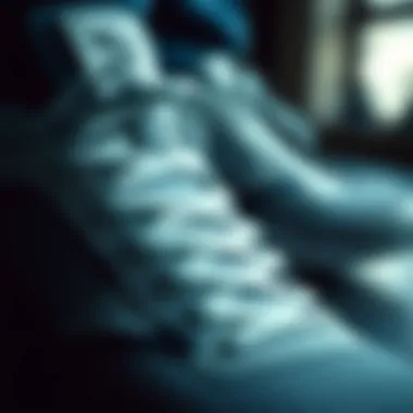 A close-up of Puma shoe materials and craftsmanship