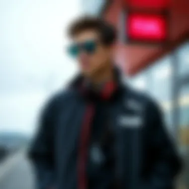 A fashion-forward Puma jacket styled with contemporary accessories