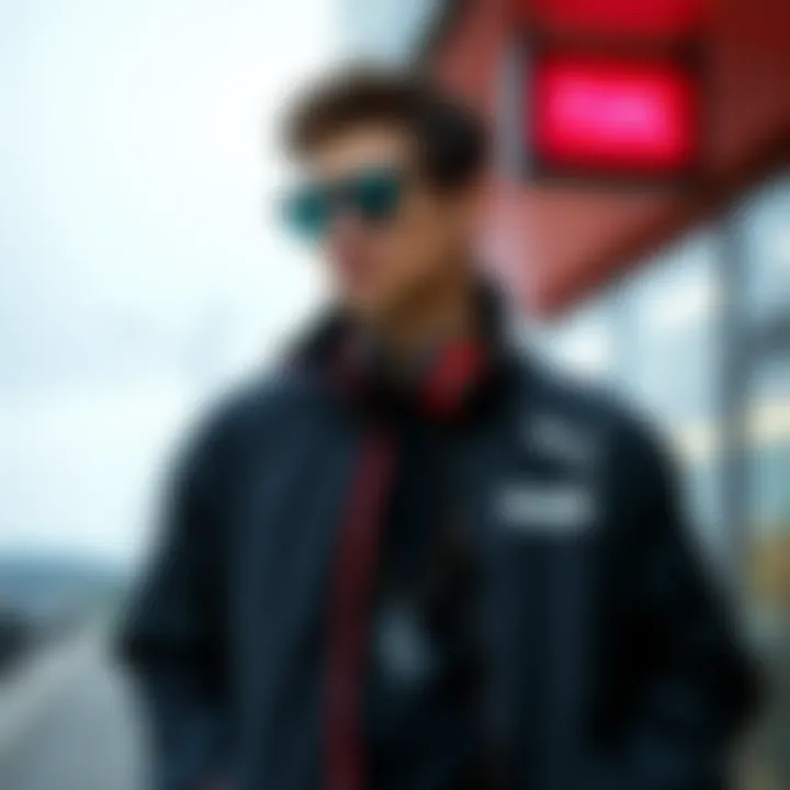 A fashion-forward Puma jacket styled with contemporary accessories