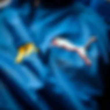 Close-up of materials used in Puma jackets highlighting their quality