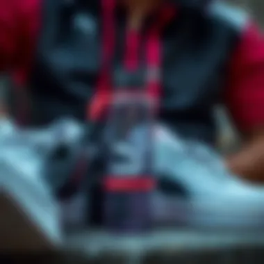 Puma water bottle alongside athletic gear