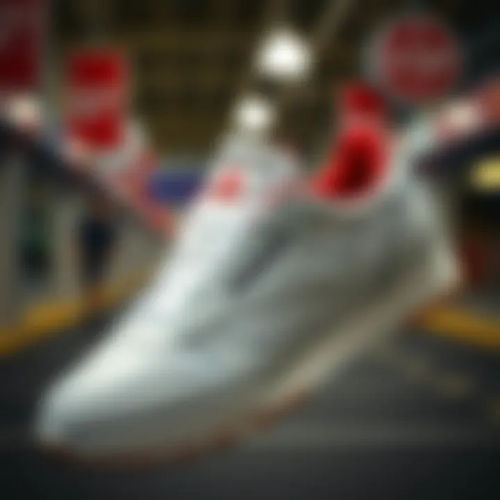 Historical advertisement highlighting Reebok's market presence