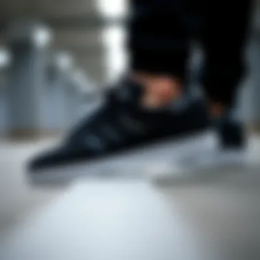 The Elegant Design of Black Adidas Samba Elegant design of the black Adidas Samba showcasing its classic silhouette