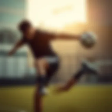 Athletic Performance with Black Adidas Samba Athletic performance demonstration with black Adidas Samba in action