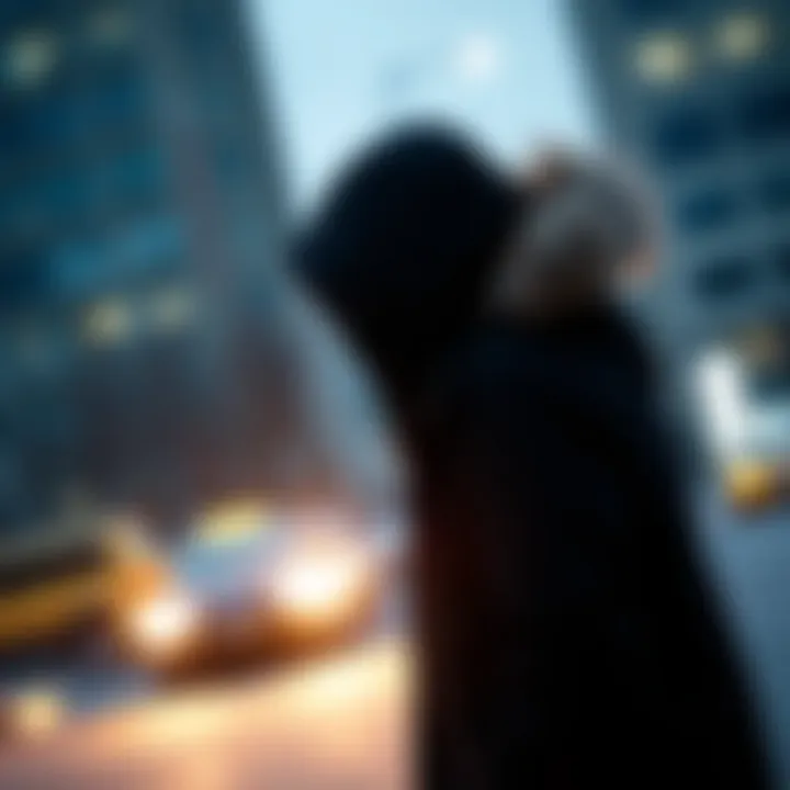 Elegant black parka showcasing modern design