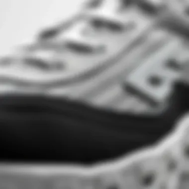 Close-up of Skechers Hillcrest sneaker material and texture