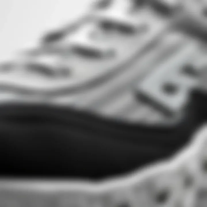 Close-up of Skechers Hillcrest sneaker material and texture