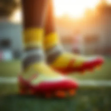 Innovative design of sockless football boots highlighting seamless integration