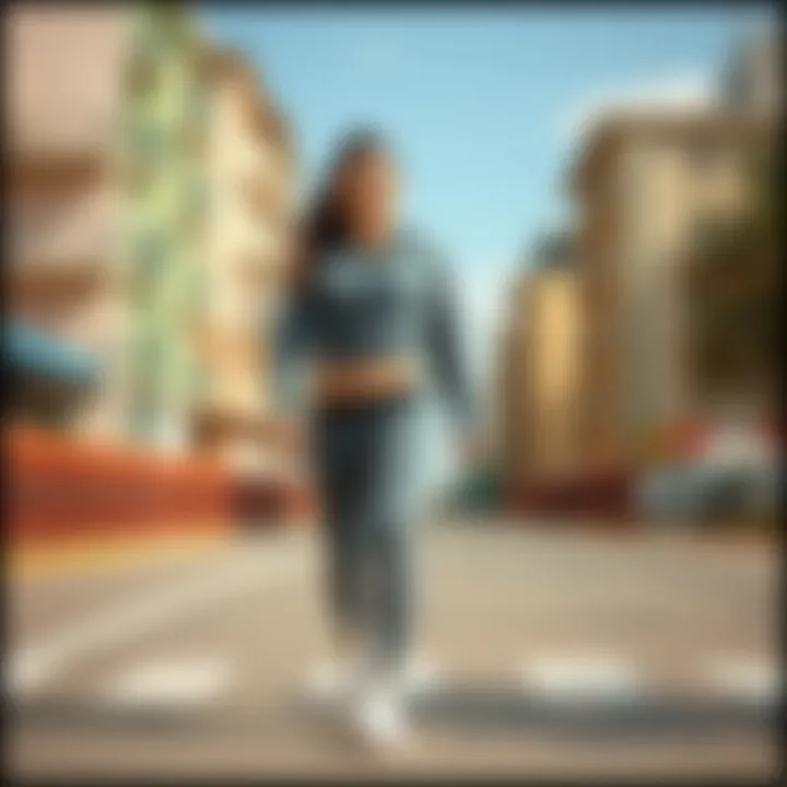 Fashion-forward sportswear design for fitness enthusiasts