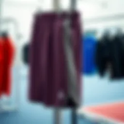 Stylish athletic shorts on display