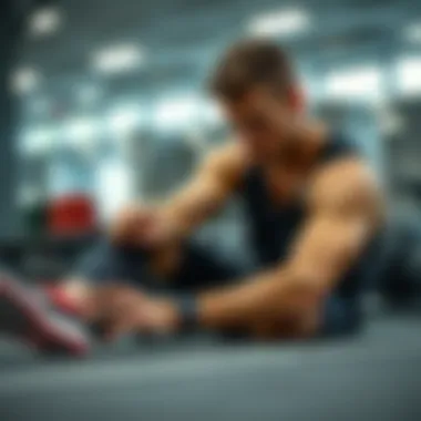 Athlete analyzing their routine