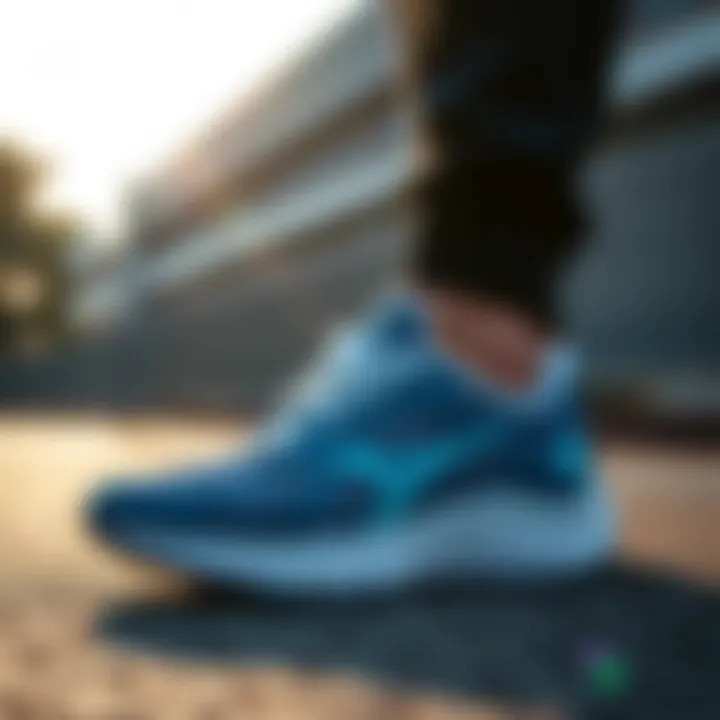 Stylish running shoes showcasing innovative design