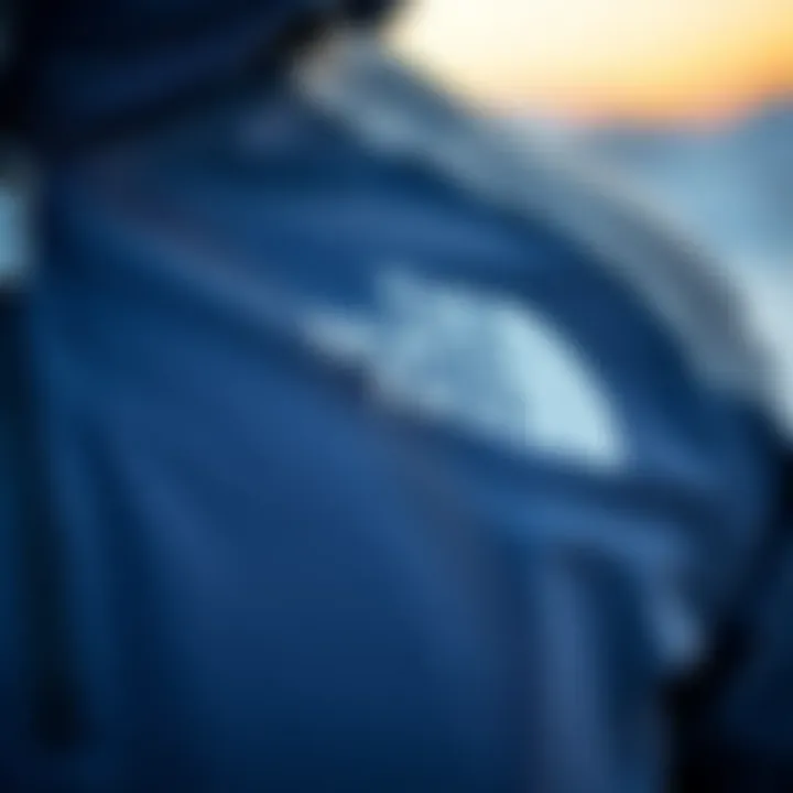 Close-up of innovative fabric used in The North Face Kazak