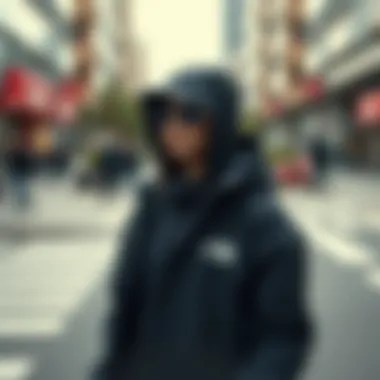 Fashionable Urban Outfit with Vectiv Fashionable outfit featuring The North Face Vectiv in an urban setting