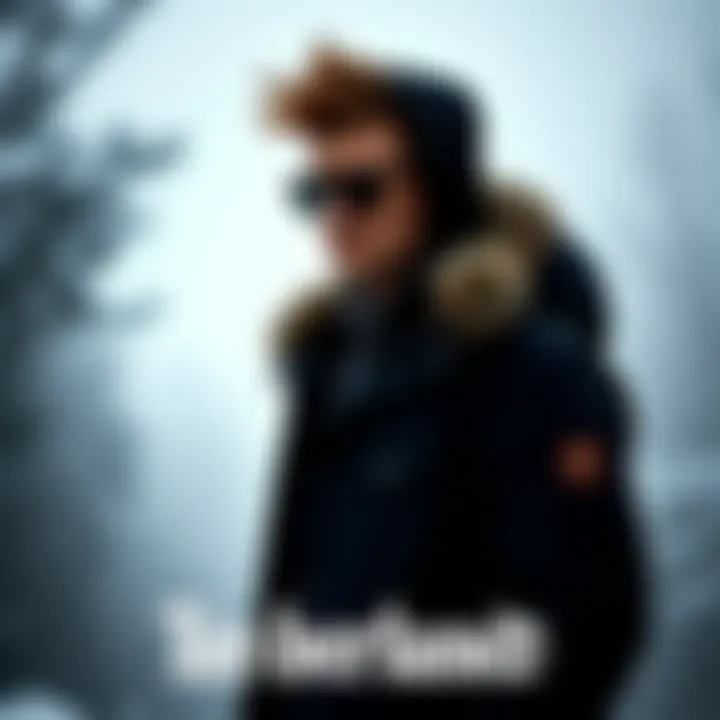 Fashionable winter look with Timberland jacket