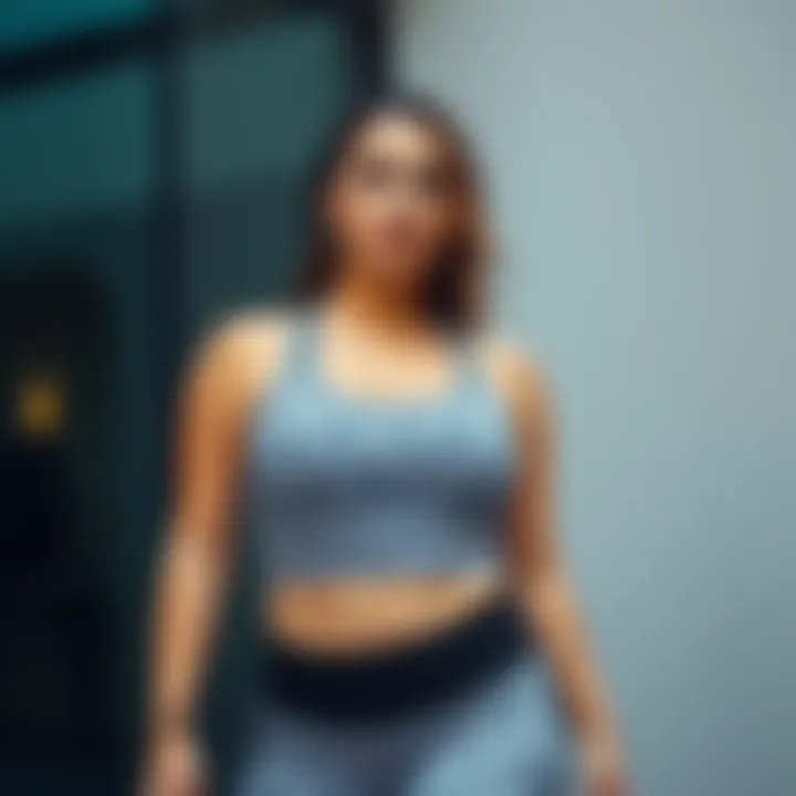 Trendy Activewear for Curves Trendy activewear highlighting body shape