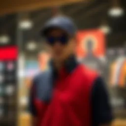 Stylish USPA polo vest on display