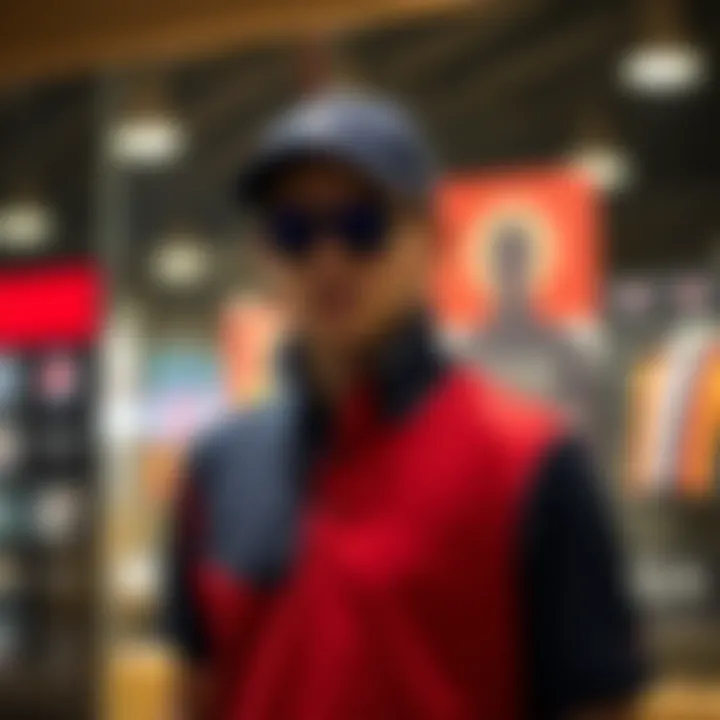 Stylish USPA polo vest on display