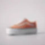 Stylish Vans Old Skool Platform sneaker on a minimalist background