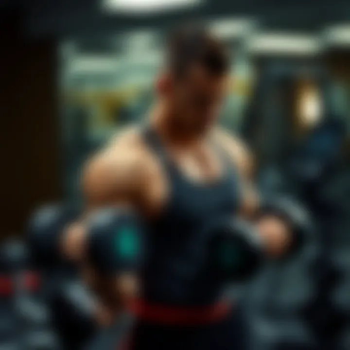 Variety of dumbbell triceps movements